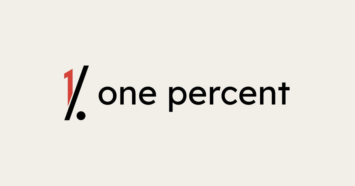one percent